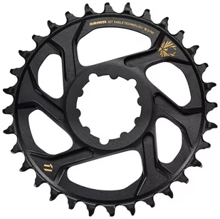 Sram Łańcuch Eagle X-Sync 32Z Direct Mount wyświetlania Boost aluminium 12-Speed ring czarna, 3 MM, złoto CW8030110 - Łańcuchy rowerowe - miniaturka - grafika 1