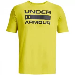 Koszulki męskie - Koszulka męska Under Armour Team Issue Wordmark SS żółta 1329582 799 - grafika 1