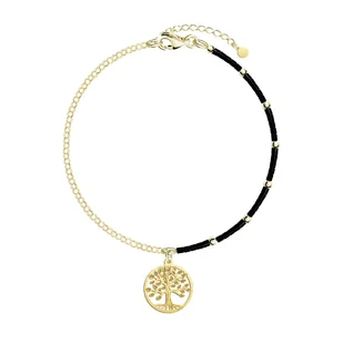 Bransoletka Z Drzewkiem Szczęścia Srebro Pozłacane - Bransoletki - miniaturka - grafika 1