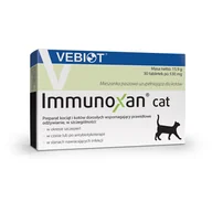 Suplementy i witaminy dla kotów - Vebiot Witaminy, suplementy dla kotów Vebiot Immunoxan cat 30 tabletek + woreczki na odchody VEBIOT-IMMUN-CAT - miniaturka - grafika 1