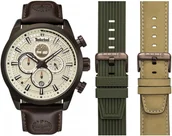 Zegarki męskie - Zegarek męski Timberland TBL.TDWGQ00949X1 brązowy - miniaturka - grafika 1