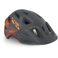 Kaski rowerowe - Dziecięcy kask rowerowy MET Eldar, szaro-pomarańczowy - matowy - miniaturka - grafika 1