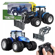 Zabawki zdalnie sterowane - TRAKTOR ZDALNIE STEROWANY NA PILOT SPYCHACZ MASZYNA ROLNICZA ŚWIATŁO DUŻY - miniaturka - grafika 1