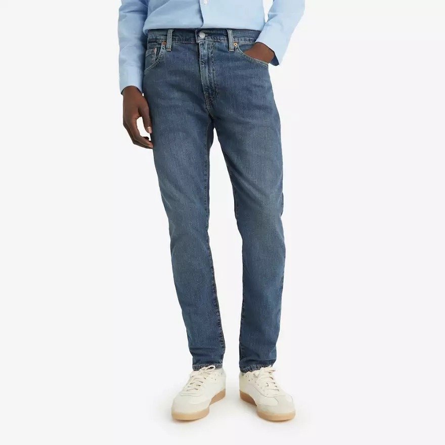 LEVIS JEANSY MĘSKIE RURKI NIEBIESKIE Z PRZETARCIAMI BAWEŁNA 33/34 17BA