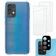 Etui i futerały do telefonów - Bizon Etui + 2x szkło + obiektyw Case Clear Galaxy A52s A52 5G/4G przezroczyste BCCGALA52CL - miniaturka - grafika 1