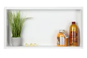 Półki łazienkowe - FENIKS Balneo Balneo Wall-Box No Rim White wnękowa OBWH3NR - miniaturka - grafika 1