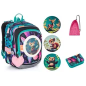 Plecaki szkolne i tornistry - Topgal Komplet szkolny ENDY 24005 SET MEDIUM - miniaturka - grafika 1