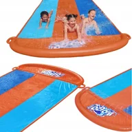 Place zabaw - ŚLIZGAWKA ZJEŻDŻALNIA OGRODOWA DLA DZIECI TOR WODNY BESTWAY 488CM 3 OSOBOWA - miniaturka - grafika 1
