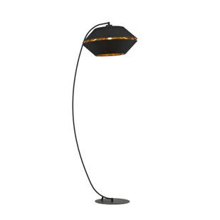 Lampa podłogowa PIANO LP E27 - czarny/złoty - Lampy stojące - miniaturka - grafika 1