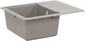 Zlewozmywaki - vidaXL Zlew Szary 560 x 460 mm 80% Kwarc i 20% Żywica - miniaturka - grafika 1