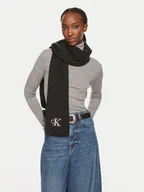 Apaszki i szaliki damskie - Calvin Klein Szalik Monogram K60K612659 Czarny - miniaturka - grafika 1