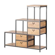 Regały - Dekoria Regał Factory 120 x 41 x 128 cm 120 x 41 x 128 cm 006-767 - miniaturka - grafika 1