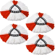 Miotły, szufle, mopy - 4 x Nakładka do Mopa Obrotowego Wkład Końcówka x4 ISO TRADE - miniaturka - grafika 1