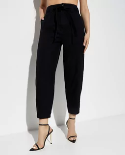 Spodnie damskie - RALPH LAUREN Czarne bawełniane spodnie rozmiar XS - grafika 1