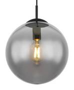 Lampy sufitowe - Globo Joel 1582S lampa wisząca zwis 1x60W E27 dymiona/czarna - miniaturka - grafika 1
