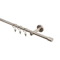 Karnisze - Karnisz Cylinderek 240 cm pojedynczy nikiel 16 mm Inspire - miniaturka - grafika 1
