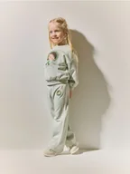 Spodnie i spodenki dla dziewczynek - Reserved - Spodnie Pucio - jasnozielony - miniaturka - grafika 1