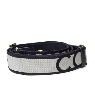 Paski - Coccinelle Wymienny pasek do torebki LZ6 Shoulder Strap E3 LZ6 68 05 03 Chalk/Noir 511 - grafika 1