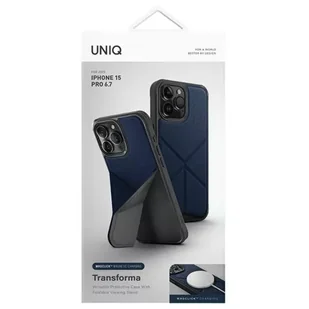 UNIQ etui Transforma iPhone 15 Pro Max 6.7" Magclick Charging niebieski/electric blue - Etui i futerały do telefonów - miniaturka - grafika 7