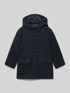 Kurtki i płaszcze dla chłopców - Kurtka zimowa z kapturem i kieszeniami z patką - miniaturka - grafika 1