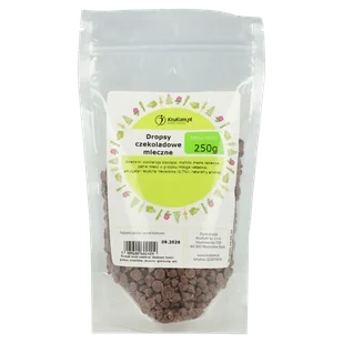 Dropsy czekoladowe mleczne bez dodatku cukru 250 g - Czekolada - miniaturka - grafika 1