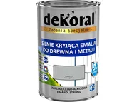 Emalie - Dekoral Emalia Ftalowa  Emakol Strong Popielaty Pojemność 0,9 L - miniaturka - grafika 1