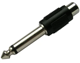 Schwaiger KHA4010 533 RCA 6.3mm Czarny - Adaptery i przejściówki - miniaturka - grafika 1