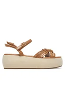 Sandały damskie - Roxy Sandały 2777019 Beżowy - miniaturka - grafika 1