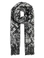 Apaszki i szaliki damskie - Pieces Szal w kolorze szarym - miniaturka - grafika 1