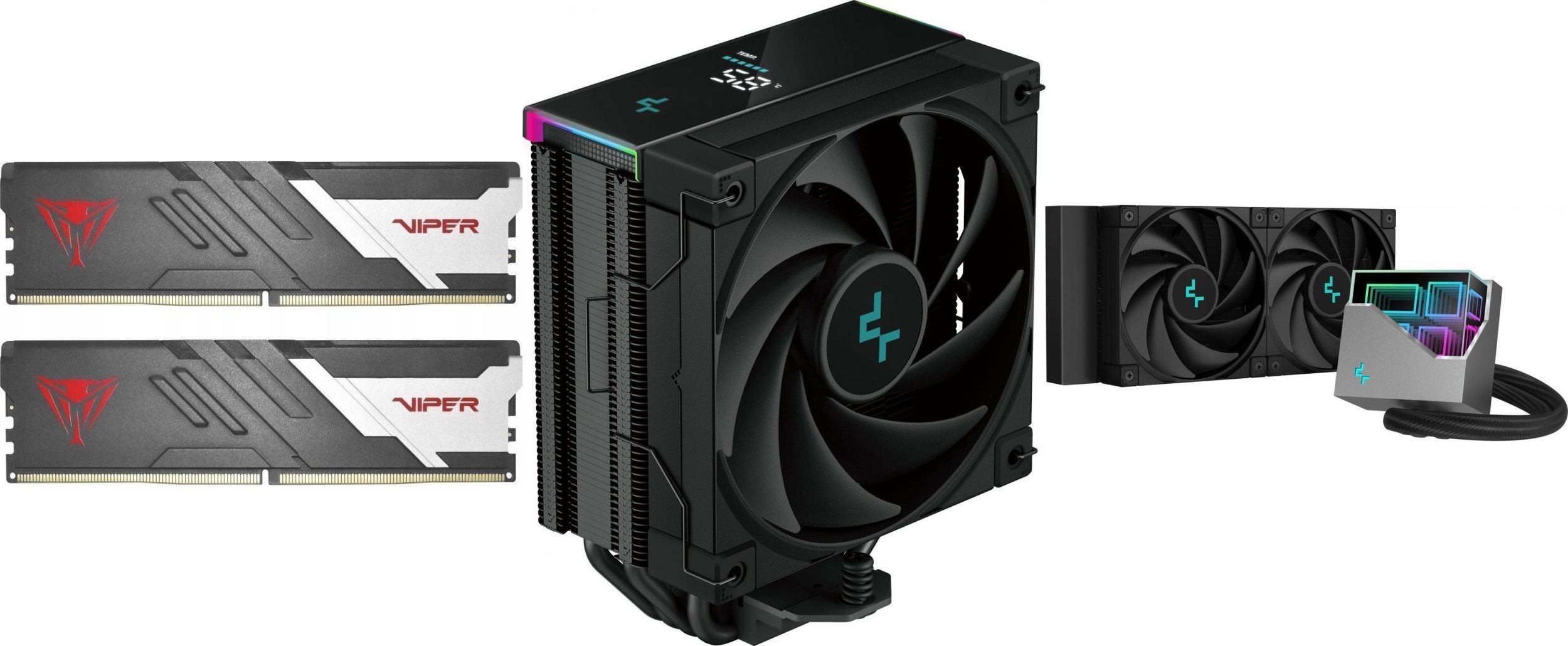 Pamięć Patriot Zestaw Pamięć Patriot PVV532G600C30K + Zasilacz, Chłodzenie Deepcool