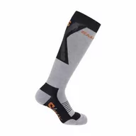 Skarpetki i podkolanówki sportowe - Skarpety Salomon S/Max JR Deep Black / Alloy - miniaturka - grafika 1