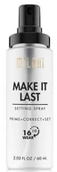 Utrwalacze do makijażu - Milani Make It Last Setting Spray Prime + Correct + Set - miniaturka - grafika 1