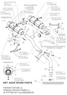 Części motocyklowe - Tłumik końcowy część zamienna zestaw LeoVince osłona tłumika układy wydechowej LV ONE EVO, 250 mm, lewa - miniaturka - grafika 1
