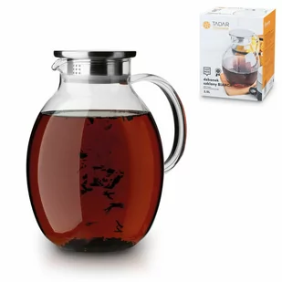 SZKLANY DZBANEK do herbaty i zimnych napojów Tadar Bianca 2,5 l - Dzbanki i imbryki - miniaturka - grafika 1