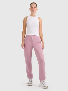 Spodnie dresowe joggery damskie 4F 4FRAW25TTROF1613-56S Różowy S - Spodnie damskie - miniaturka - grafika 1