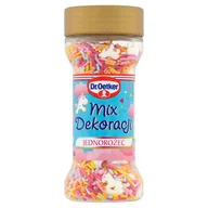 Ciasta i półprodukty do ciast - Dr. Oetker Mix dekoracji do tortu jednorożec 52 g - miniaturka - grafika 1