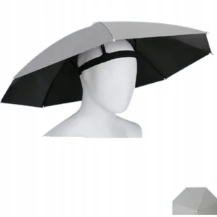 Czapko Parasol Kapelusz z Parasolem Wędkarskim Bez Użycia Rąk Skuteczny - Parasole - miniaturka - grafika 1