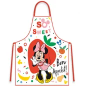 Śliniaki i fartuszki - Fartuszek dla dziecka + czapka szefa Myszka Minnie Disney biały z owocami - miniaturka - grafika 1