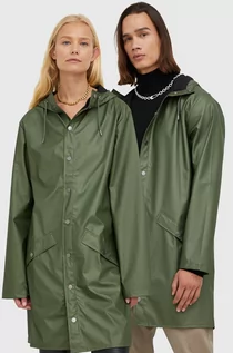 Kurtki damskie - Rains kurtka przeciwdeszczowa kolor zielony przejściowa - grafika 1