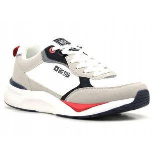 Buty męskie sportowe półbuty memory foam Big Star LL174235 białe - Półbuty męskie - miniaturka - grafika 1