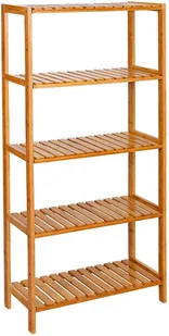 Bambusowy regał łazienkowy z 5 półkami - Hector - Półki do salonu Bambusowy regał łazienkowy z 5 półkami - Hector - Półki do salonu - miniaturka - grafika 1