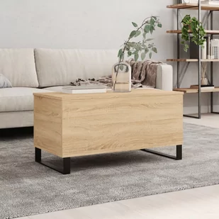 Stolik kawowy, dąb sonoma, 90x44,5x45 cm Lumarko! - Ławy i stoliki kawowe - miniaturka - grafika 1