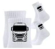 Skarpetki męskie - 3x Skarpetki Urodziny Skarpety dla kierowcy auta TIR CIĘŻARÓWKA IVECO - miniaturka - grafika 1