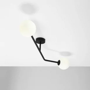 Aldex Pure lampa sufitowa 2-punktowa czarna 1064D1 - Lampy sufitowe - miniaturka - grafika 1
