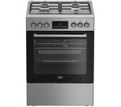 Kuchenki gazowo-elektryczne - Beko FBE6330GXDSN Termoobieg - miniaturka - grafika 1