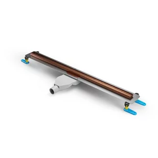 Odpływ Liniowy Visio Slim Copper Szczotkowany 600 Ol-0096 - Odpływy liniowe - miniaturka - grafika 1