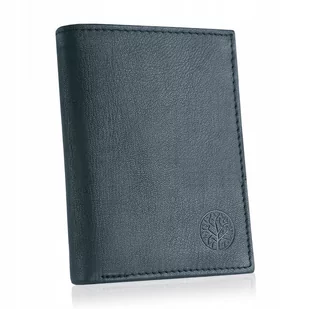 Betlewski, Portfel męski ze skóry pionowy duży RFID granatowy - Portfele - miniaturka - grafika 1