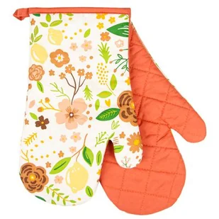 Komplet rękawic kuchennych Fabulous Flowers 19 x 30 cm beż - Fartuchy i rękawice kuchenne - miniaturka - grafika 1