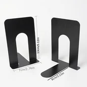 Inne - TEMU Zestaw 2 sztuk polerowanych podparców do książek z żelaza, prostej konstrukcji, odpowiednie do organizacji w bibliotekach, na biurkach - miniaturka - grafika 1