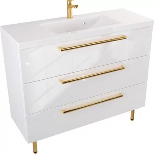 Szafka Umywalkowa Stojąca w stylu Loft ATHOS 100 cm UZ - Szafki łazienkowe - miniaturka - grafika 1